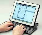 Ipad Case unfolds to Provide a Full Sized Bluetooth Keyboard