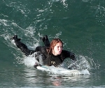 Jennifer Lawrence Surfing