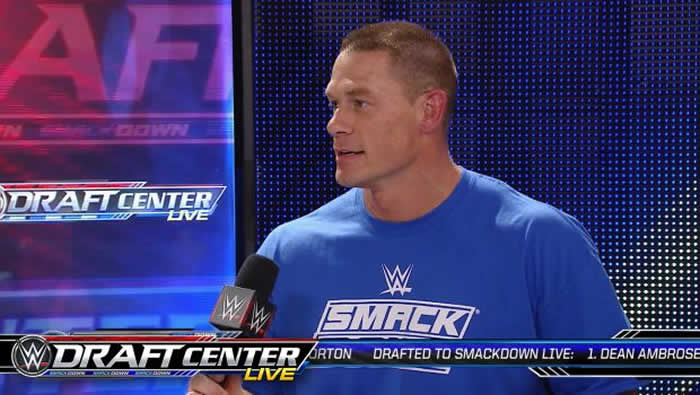 John Cena Reacts to Being Drafted to SmackDown