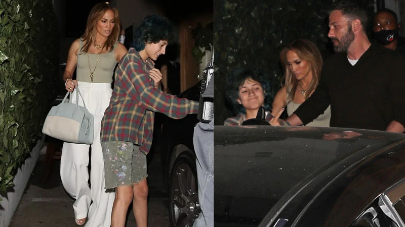  Jennifer Lopez & Her Daughter Emme Enjoys Dinner with Ben Affleck at Craig’s