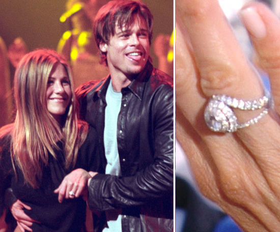 Jennifer Aniston and Brad Pitt engagement ring