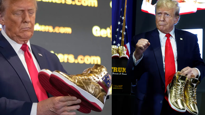  Donald Trump Launches Luxury Sneakers at Sneaker Con Following $355 Million Court Defeat