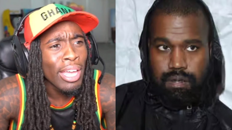  Kanye West and Kai Cenat make peace after pants drama