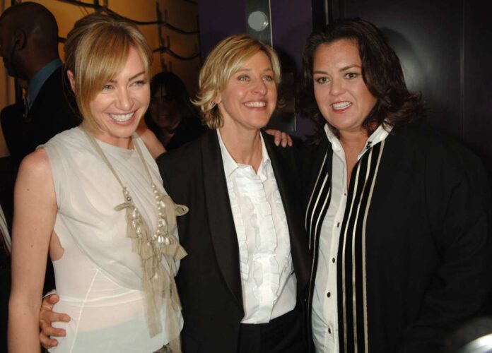 Portia de Rossi, Ellen DeGeneres and Rosie O'Donnell