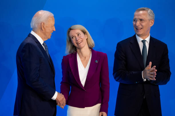 Kaja Kallas with Joe Biden