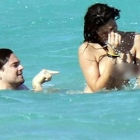  Leonardo DiCaprio take a Swim with a Topless Brunette Beauty