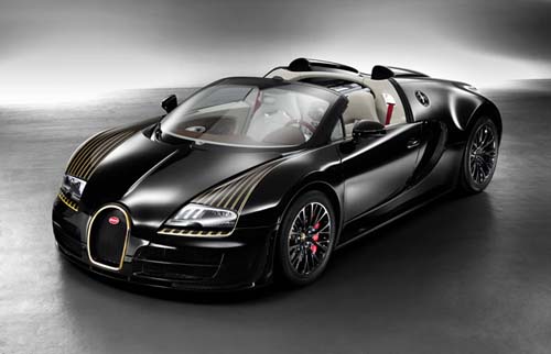 bugatti veyron black car