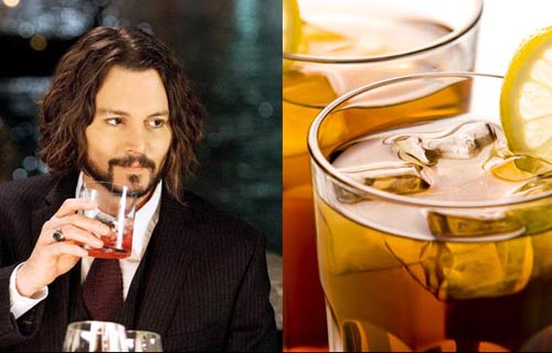 Johnny Depp Celebrities Favorite Drinks