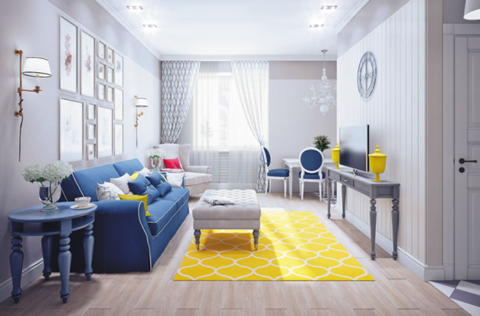 Yellow Carpet at Home