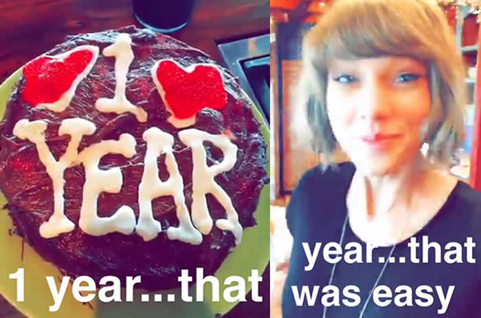 Taylor Swift Shares Pic Anniversary Gift
