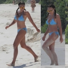  Tamara Ecclestone Hits the Beach in Aquamarine Bikini