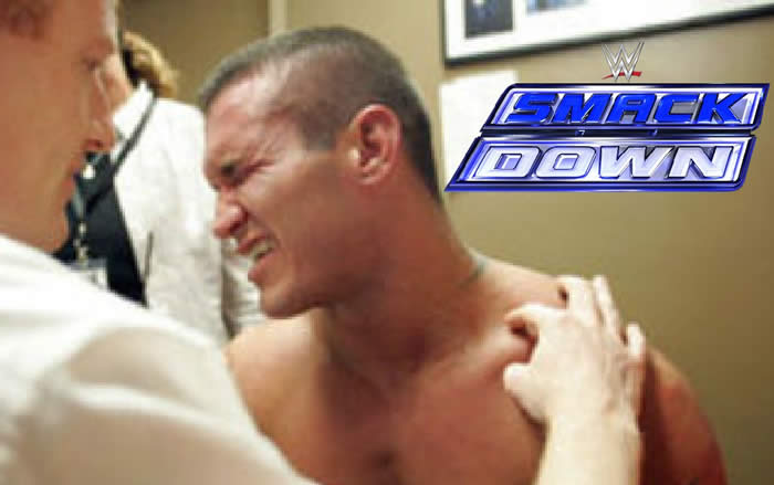Randy Orton injury during match