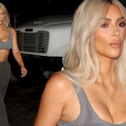  Kim Kardashian Looks Miserable in Just a Bra