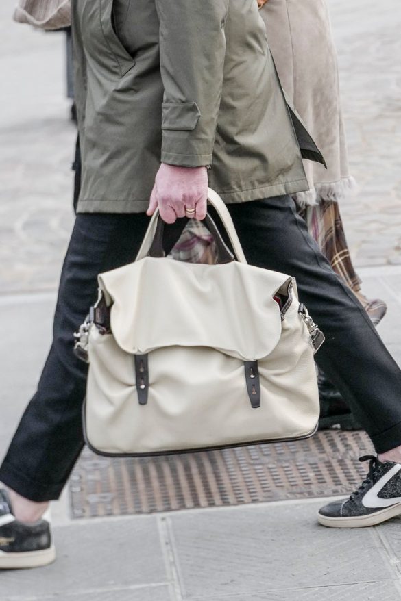 white stuff man bag