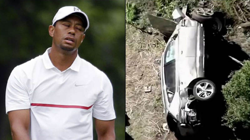  Tiger Woods Suffers multiple Leg injuries in single-Car Accident in Los Angeles By Daniel Rapaport