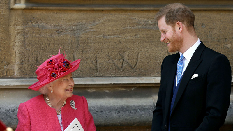 Prince Harry With Queen Elizabeth