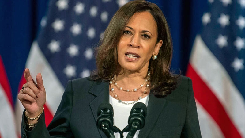  Critics tear into ‘anti-American’ Kamala Harris for a speech attacking the ‘disgrace of the white explorers’