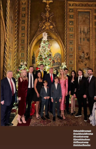 Donald Trump Christmas family photo