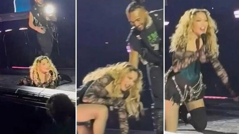  Madonna Recovers Like a Pro After Stage Mishap During Washington Concert