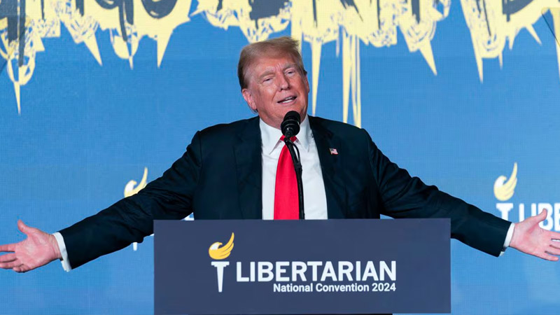  Rare Humiliation at Libertarian Party Convention, Trump Booed Off Stage