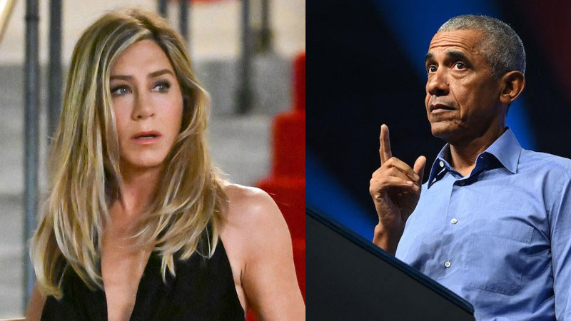 Jennifer Aniston and Barack Obama