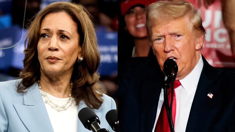 kamala harris and trump