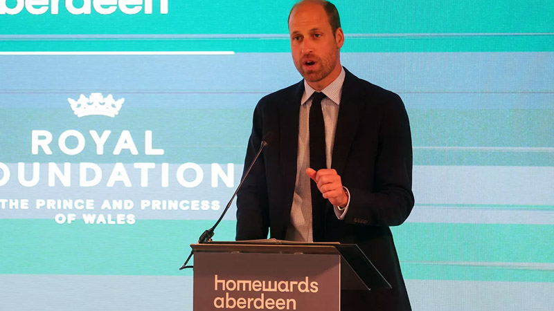  Prince William addresses ‘complex issue’ of homelessness during Aberdeen visit