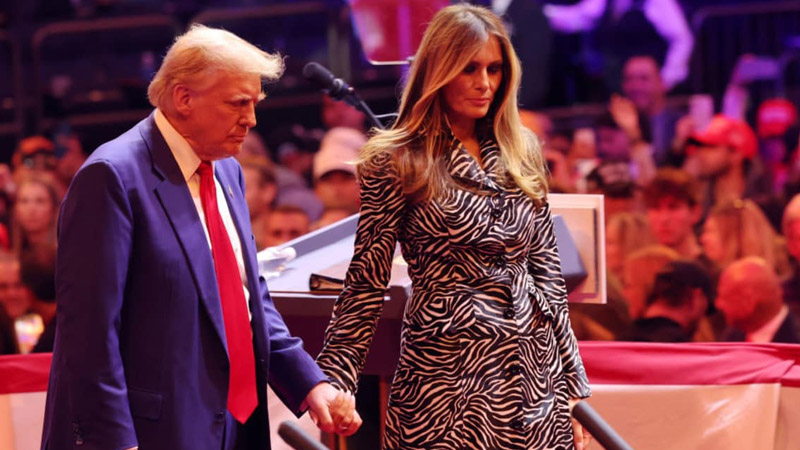  Melania Trump Makes Rare Public Appearance in NYC, Sparks Speculation with Fashion Statement and Reserved Interaction