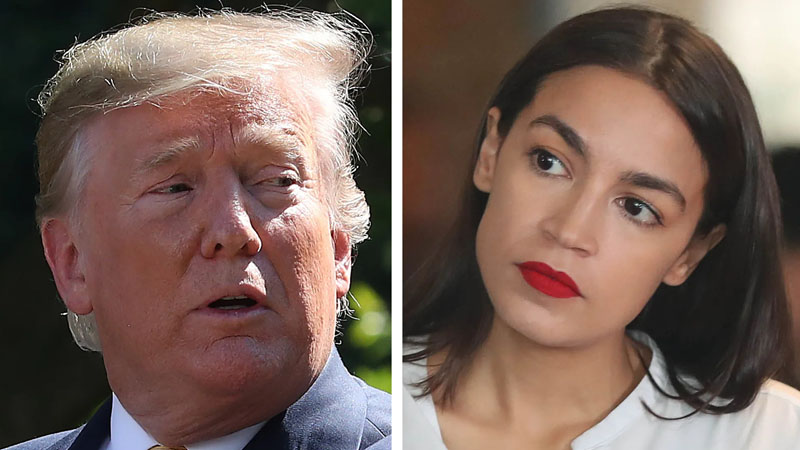 Alexandria Ocasio-Cortez and Trump